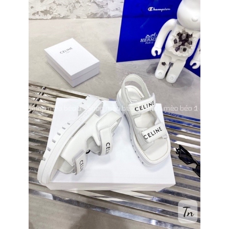 Sandal thể thao cl quai dán ngang đế cao fullbox