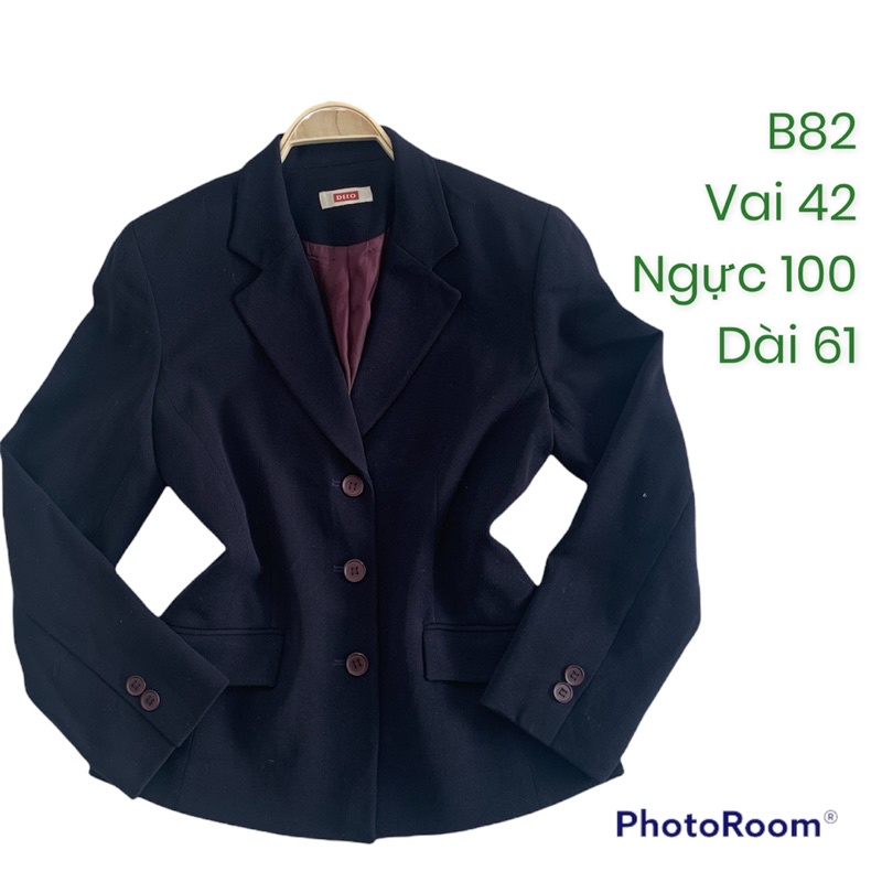 Áo khoác blazer B82 form suông rộng chất dày dặn 2hand Hàn si tuyển (ảnh thật)