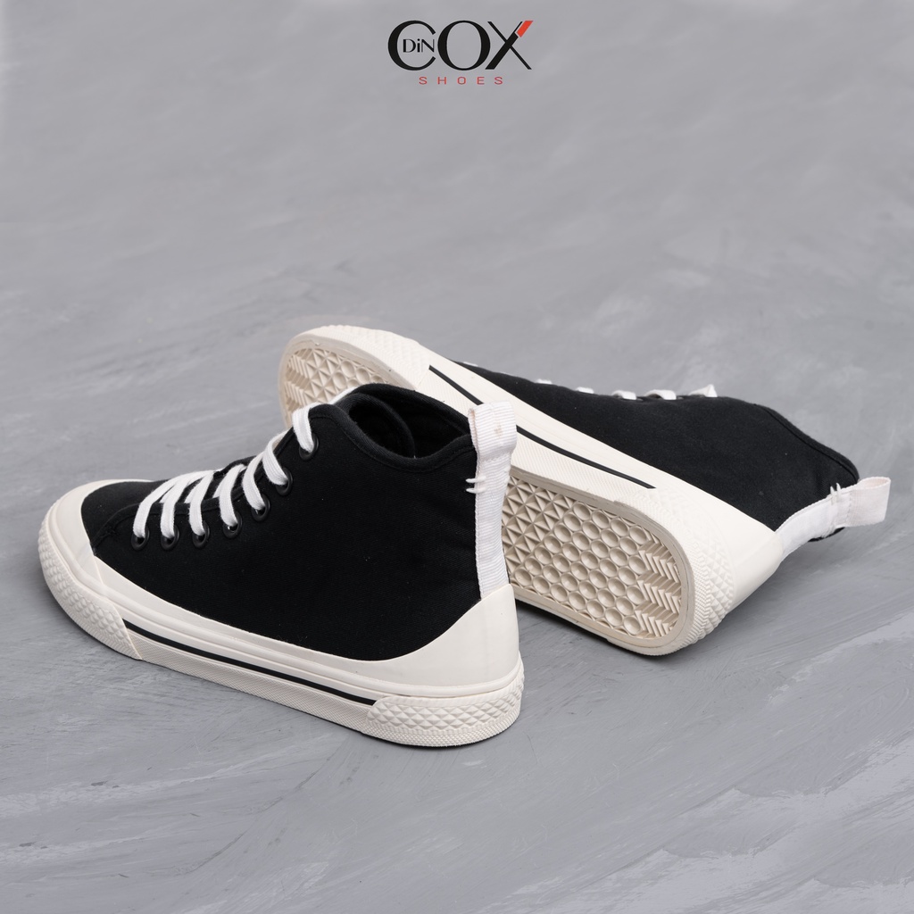 Giày Sneaker Vải Nữ DINCOX D09 Năng Động Cá Tính Black