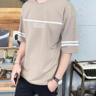 ♛ Áo Thun Thiết Kế Cá Tính Trẻ Trung Phong Cách Hàn Quốc Cho Nam ➷