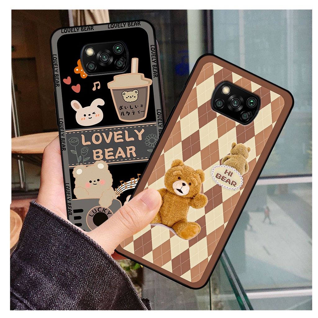 Ốp lưng Xiaomi Poco X3 / Poco X3 Pro in hình gấu bear dễ thương, bền đẹp