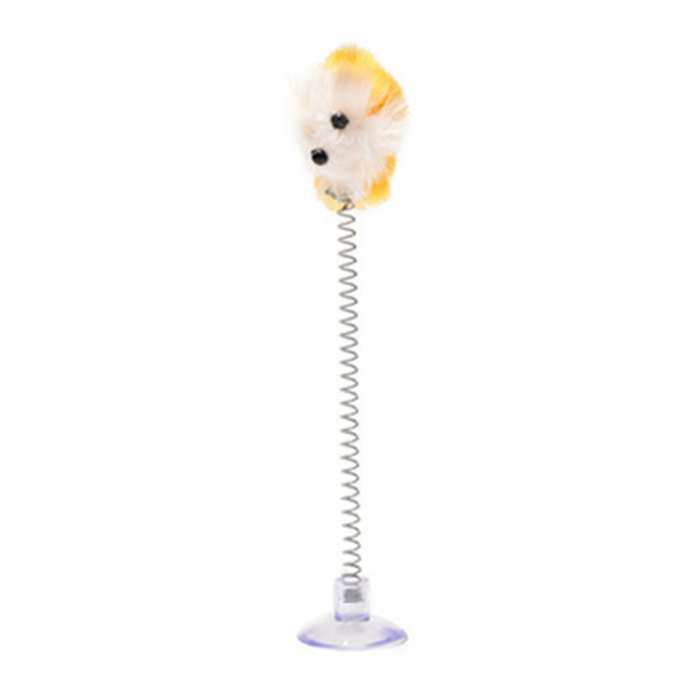 Mô hình chuột đồ chơi gắn lò xo cho mèo cưng