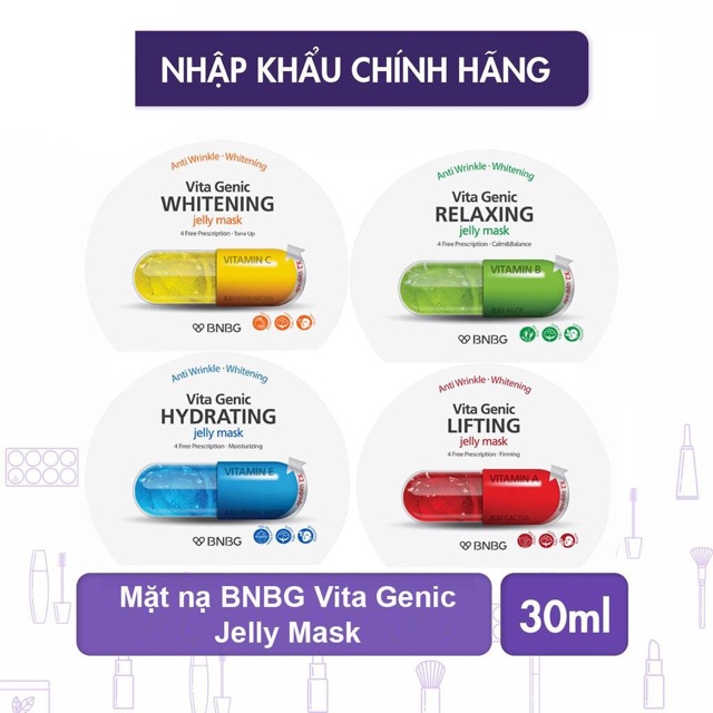 [Tem chính hãng] Mặt nạ BNBG Vita Genic Jelly Mask - 30ml