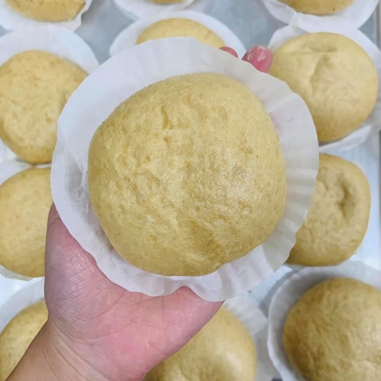 Bánh bao nguyên cám gà nấm
