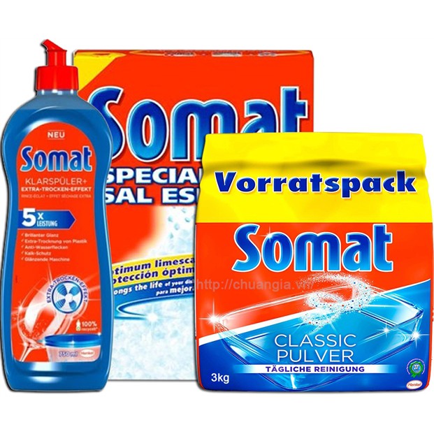 Bột rửa ly - bát Somat chuyên dùng cho máy 1,2kg - Đức
