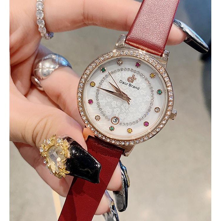 [Mã FAMAYFA2 giảm 10K đơn 50K] Đồng hồ nữ DACR Mashali hàng chính hãng dây da sang trọng | BigBuy360 - bigbuy360.vn