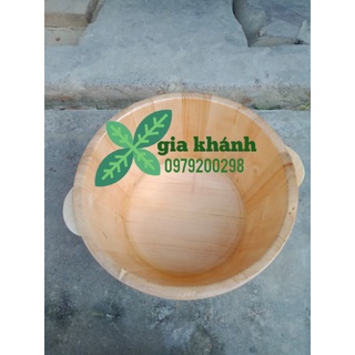 Chậu ngâm chân gỗ thông, thùng gỗ thông ngâm chân