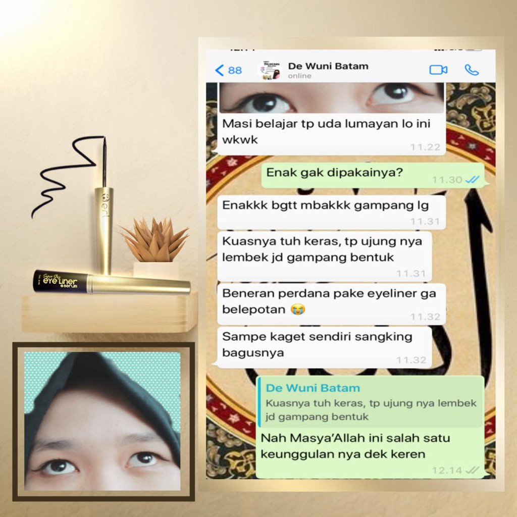 (hàng Mới Về) Set Bút Kẻ Mắt + Serum Dưỡng Da Mắt Cao Cấp | BigBuy360 - bigbuy360.vn