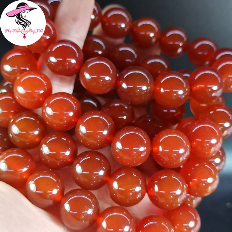 Vòng Tay Đá Mã Não Đỏ tự Nhiên Tặng Kèm Hộp Đựng