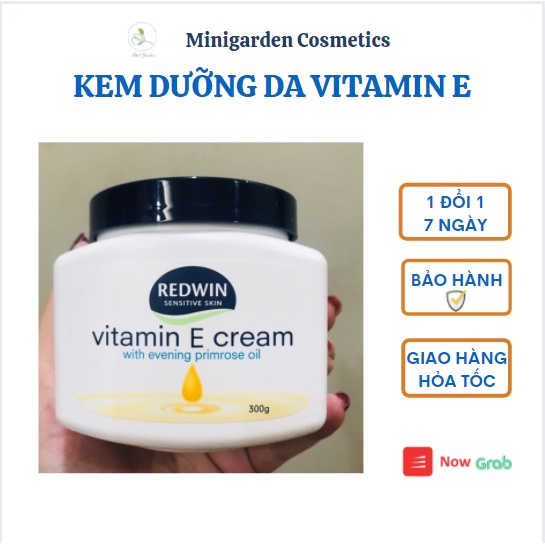 Kem dưỡng ẩm Redwin vitamin E cream with evening primrore oil Úc 300g