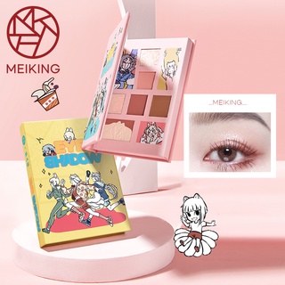 Bảng phấn mắt MEIKING kết hợp má hồng và bắt sáng trang điểm chuyên nghiệp cho nữ 120g