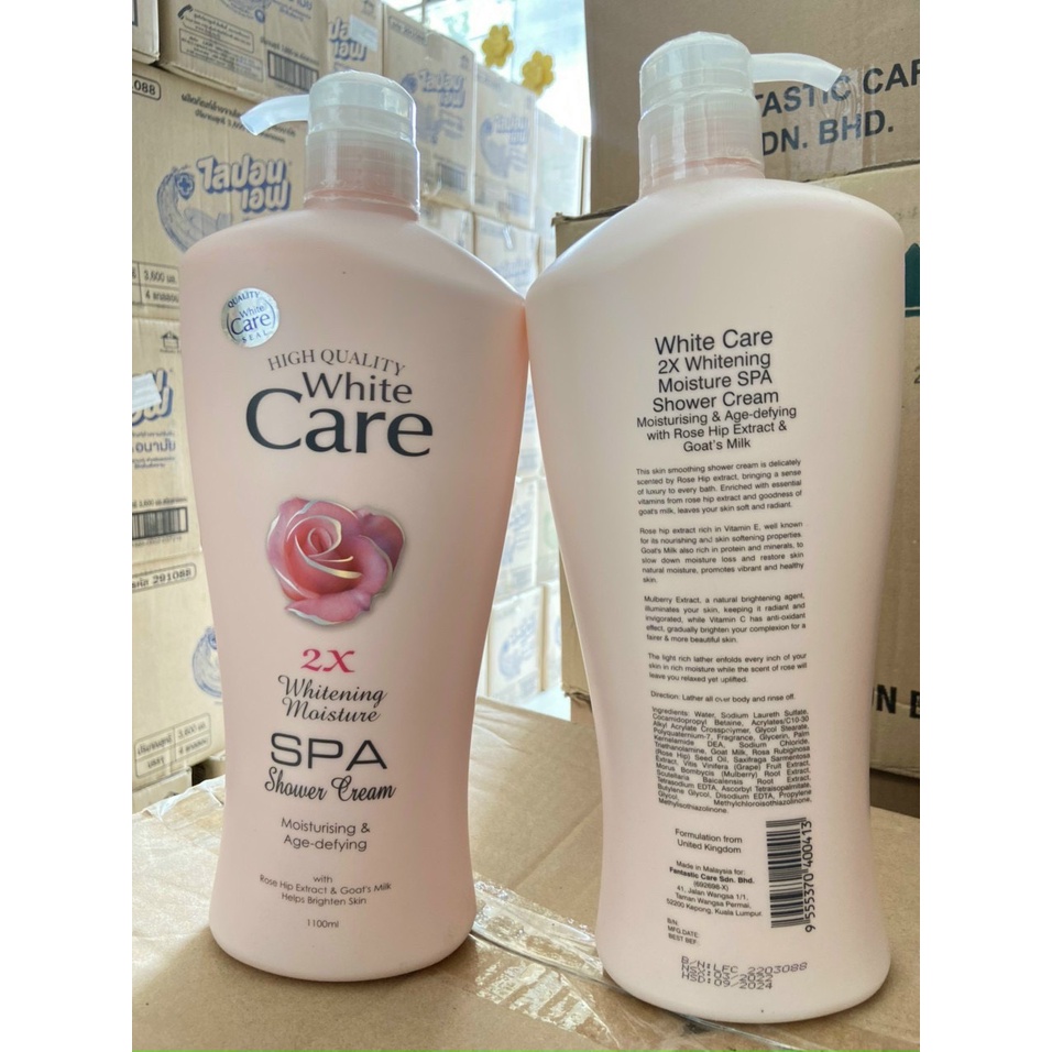 Sữa tắm trắng da dê White Care 2X 1200ml nhập khẩu Malaysia chính hãng