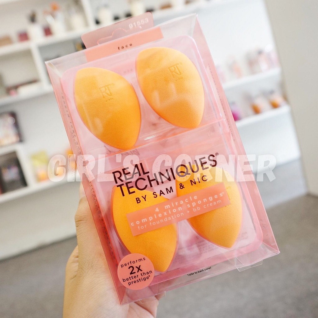 Set 4 mút trang điểm Real Techniques Sponge