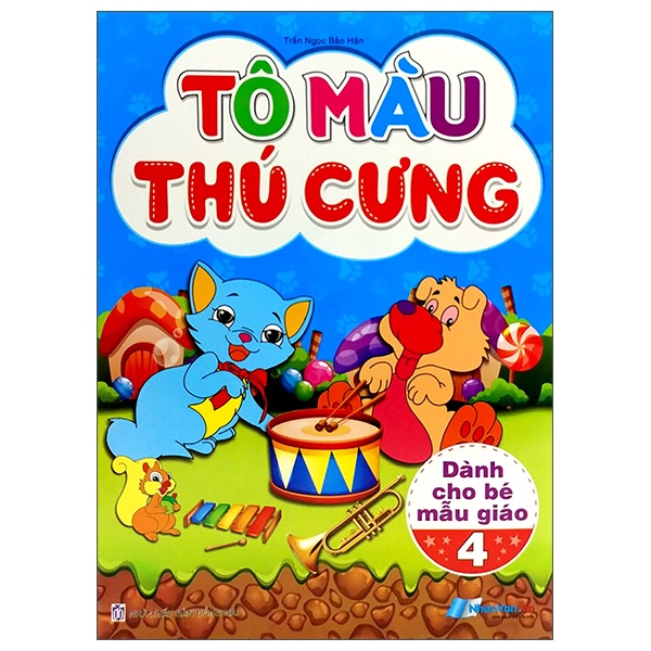Sách Tô Màu Thú Cưng - Tập 4 (Dành Cho Bé Mẫu Giáo)