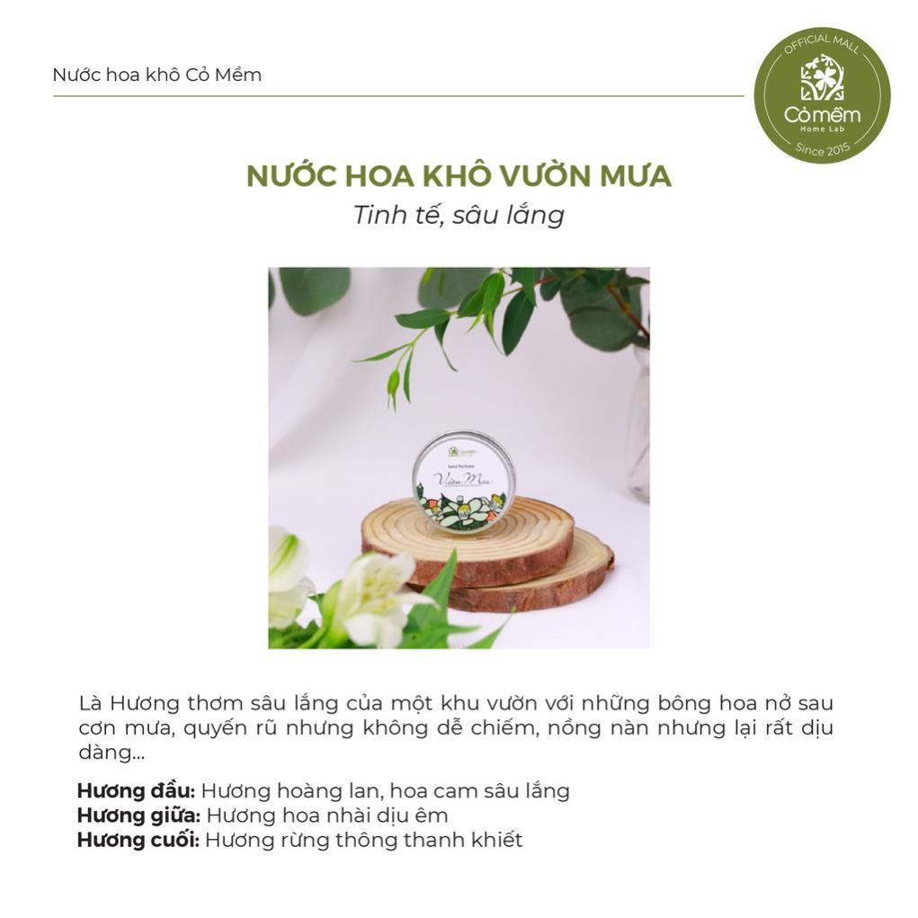 Nước hoa khô Vườn Mưa Tinh Tế Sâu Lắng Hương Hoa Nhài An Toàn Cho Bà Bầu Cỏ Mềm