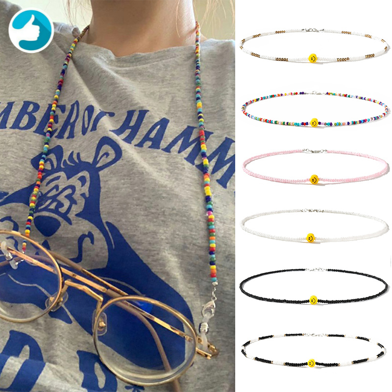 Dây chuỗi hạt nhiều màu sắc đeo mắt kính chống trượt