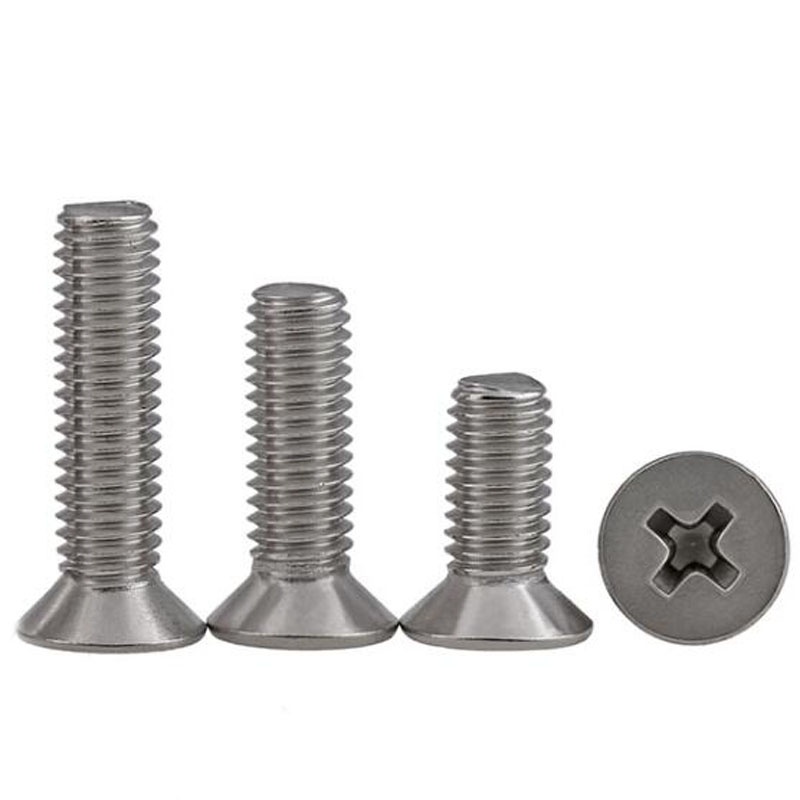Bu Lông Đầu Dẹt Chữ Thập Nhỏ Bằng Inox 304 m3.5 m4 Chuyên Dụng