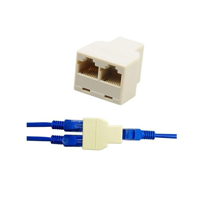 COMBO 10 cầu nối mạng 1-2 - Đầu chia mạng 1 ra 2 - Đầu nối dây mạng RJ45 1 ra 2 - Hiệu suất cao, dễ dàng và bền