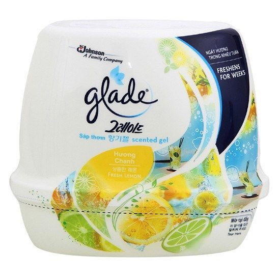 Glade Sáp thơm phòng khử mùi ô tô, toilet 180g Thái lan