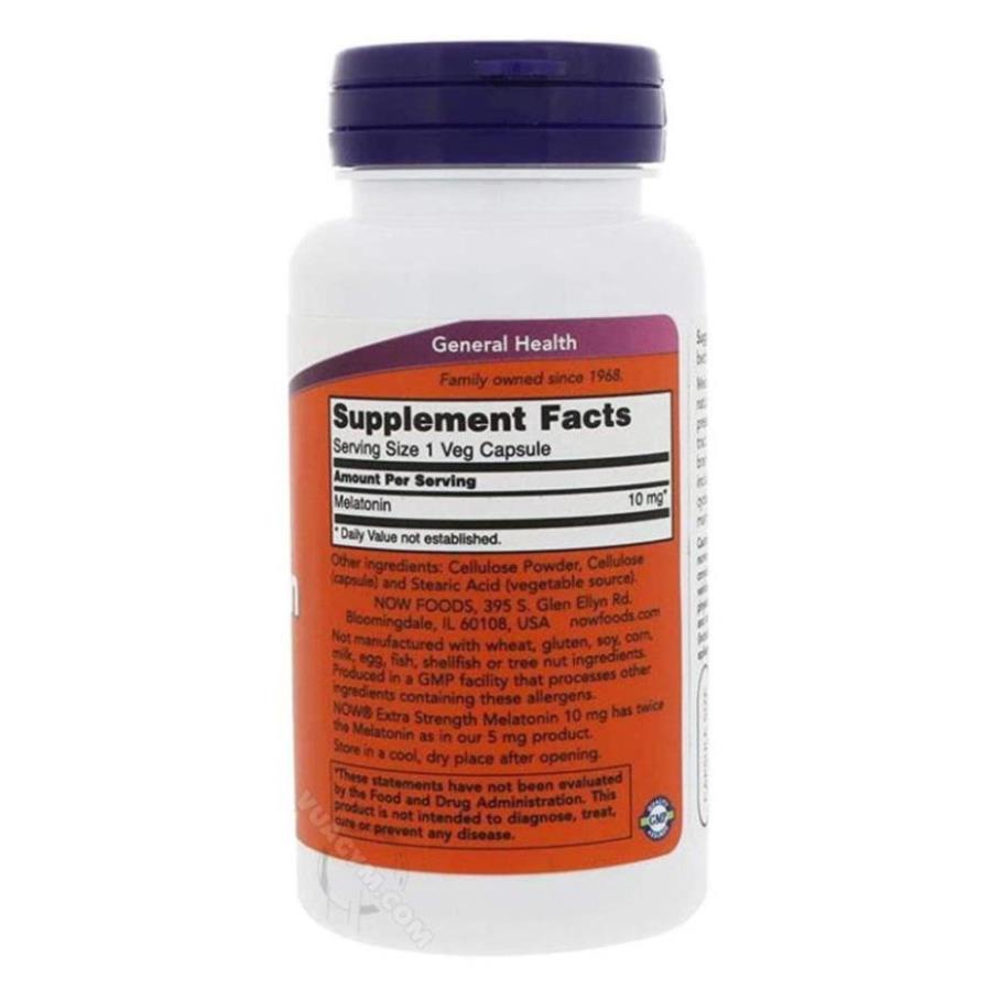 Melatonin Hỗ Trợ Giấc Ngủ Ngon Và Sâu Một Cách Tự Nhiên Không Gây Mệt Now Melatonin 5mg