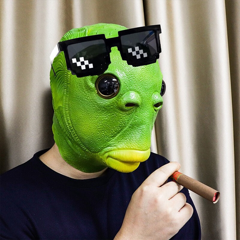 Mũ Trùm Đầu Hóa Trang Hình Cá Đáng Yêu