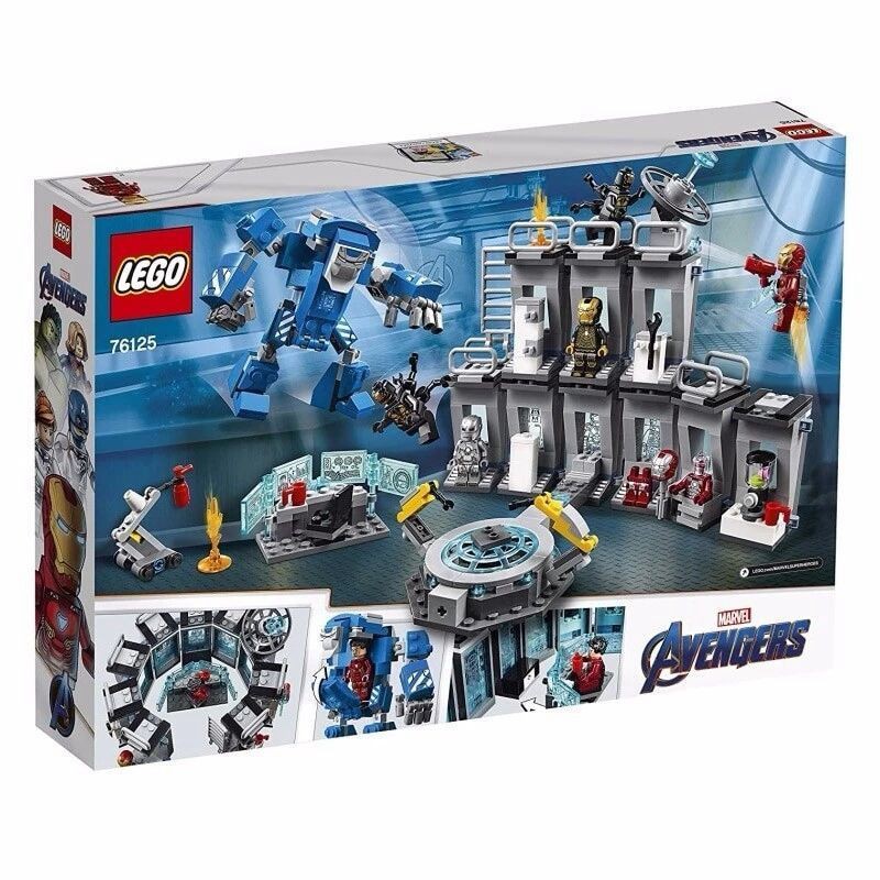 Đồ chơi trẻ em xếp hình Lego chính hãng 76125 Loạt siêu anh hùng Iron Man Mecha showroom