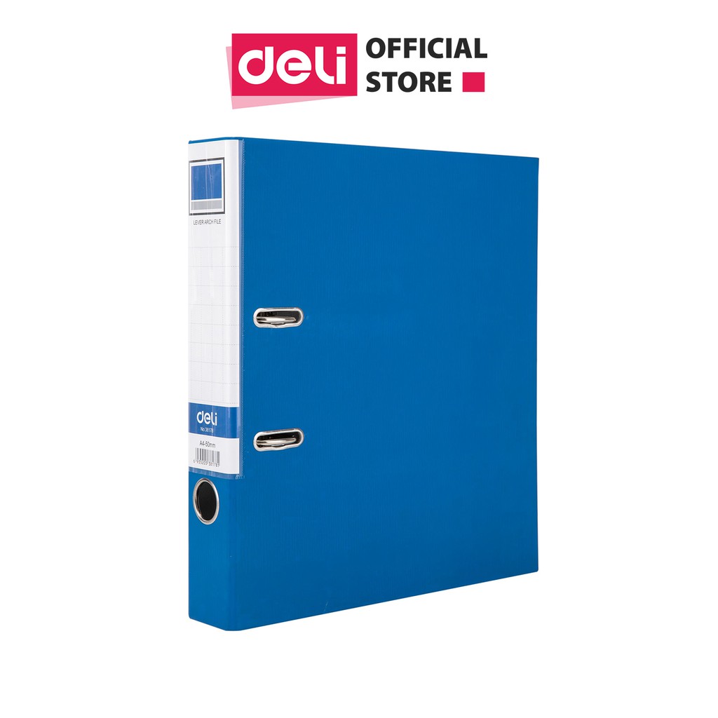 File càng cua Deli - Khổ A4 / FC - 5cm/7cm - Xanh dương - 1 chiếc - W38168 / W38169 / W38178 / W38179