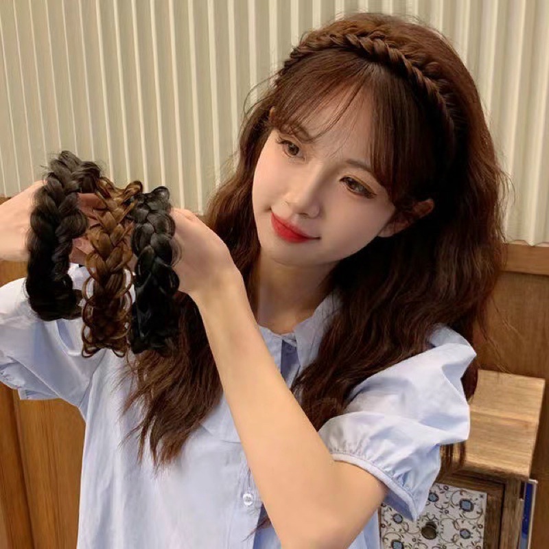 PVN45242 Bờm tết tóc giả cao cấp phong cách hàn quốc