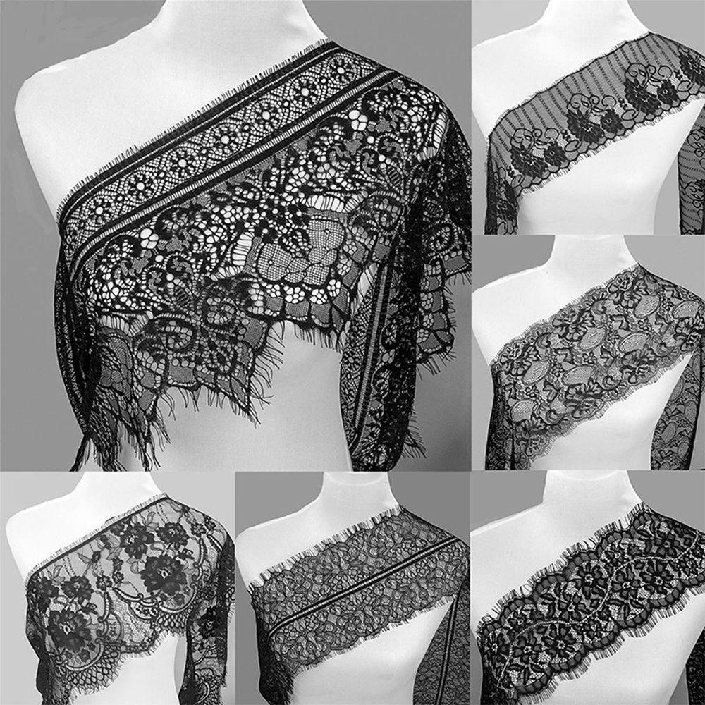 Cuộn Dây Ren Màu Trắng Đen Dài 3 Yards Dùng Trang Trí Đầm