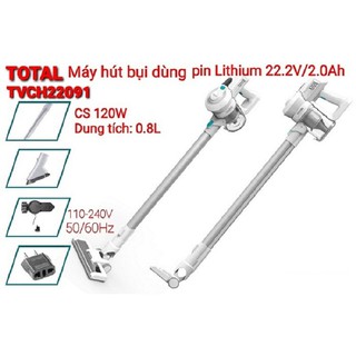 Tvch22091 máy hút bụi dùng pin lithium 22.2v total