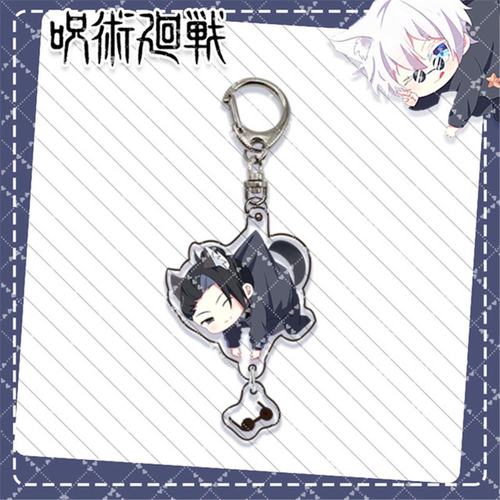 Móc Chìa Khóa Xe Hơi Bằng Acrylic In Hình Jujutsu Kaisen Dễ Thương Cho Nam Và Nữ