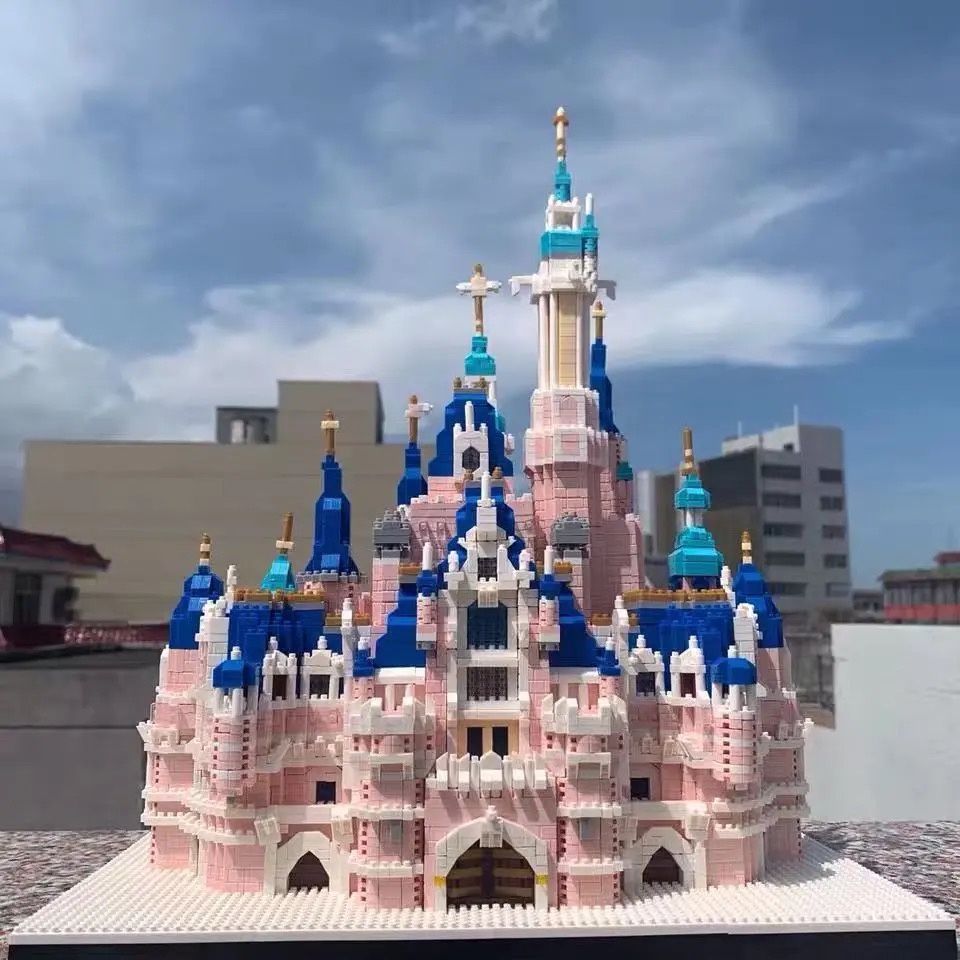 Đồ chơi decor lắp ghép kiến trúc LÂU ĐÀI DISNEY thế giới cung điện mô hình xếp hình phong cách diy nanoblock