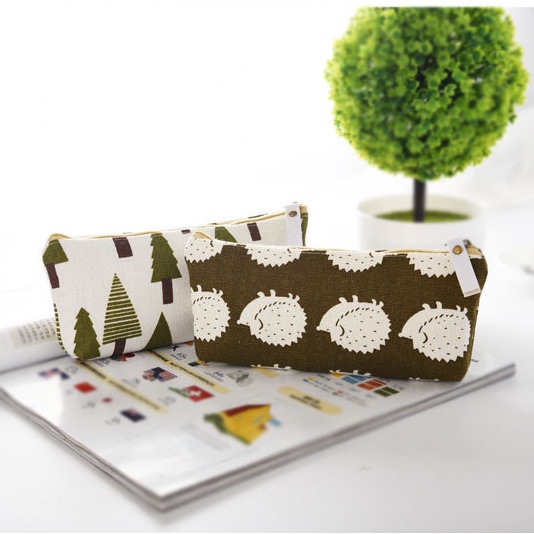 【JY】Túi Đựng Bút Bằng Vải canvas Thiết Kế Đơn Giản Tiện Dụng