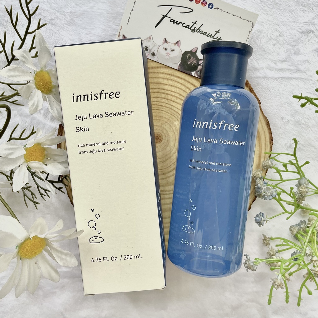 Nước Cân Bằng Dưỡng Ẩm Chống Lão Hóa Da Chiết Xuất Từ Nước Biển Innisfree Jeju Lava Seawater Skin 200ml
