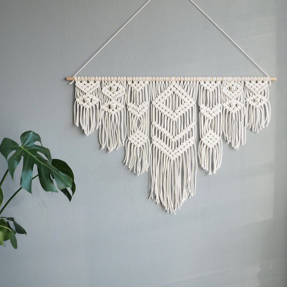 Mành treo tường macrame trang trí macrme - Macrame wall hanger