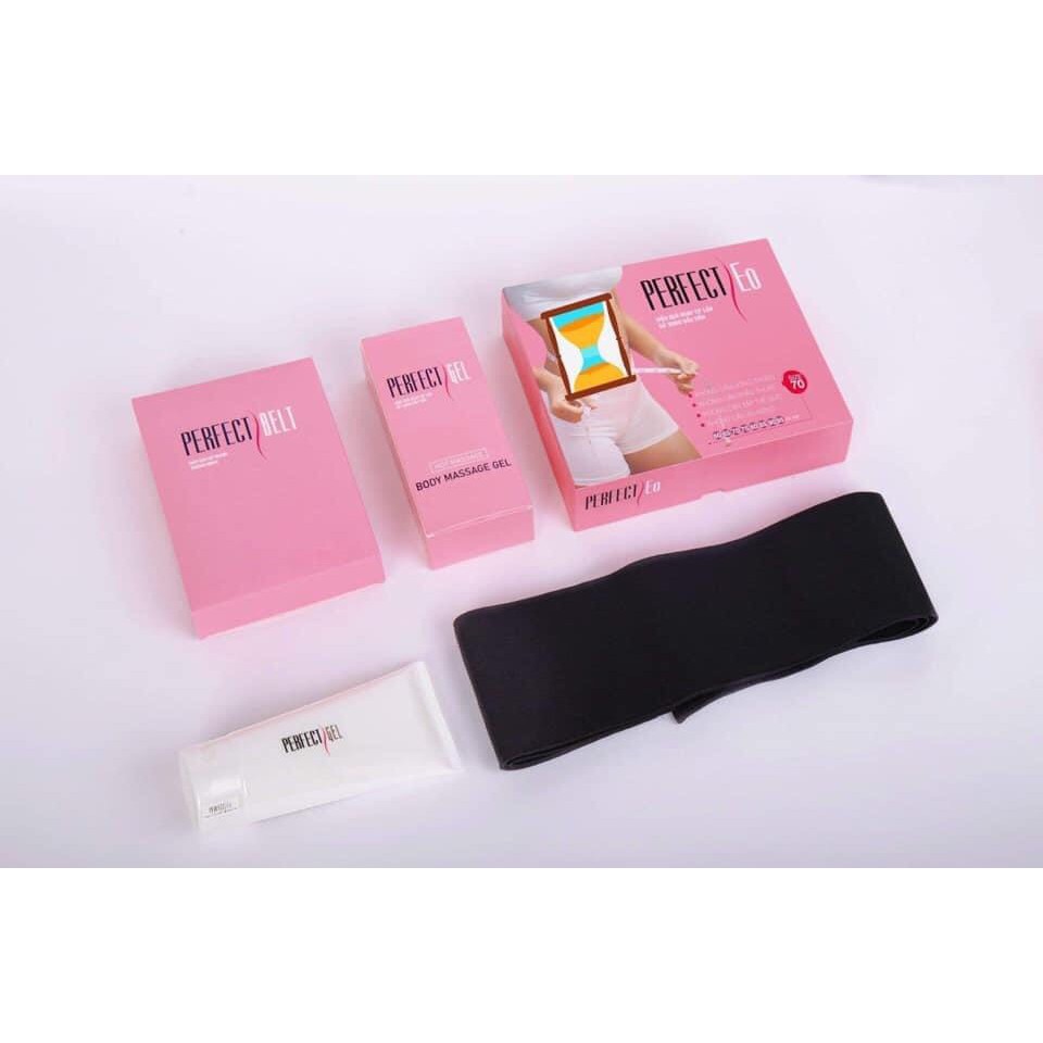 Combo đai nịt bụng kèm gel bôi giảm mỡ bụng perfect eo