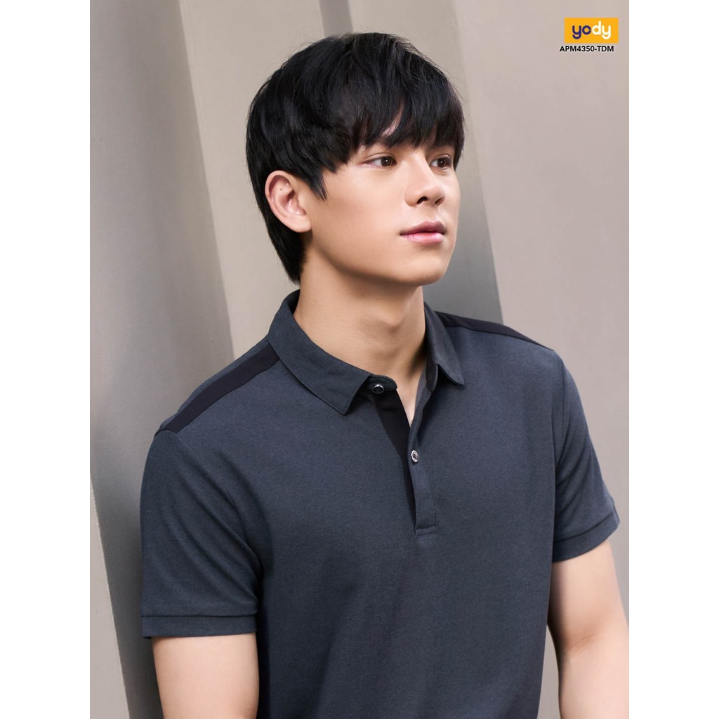 [Mã WABRYD50K giảm 10% đơn 250K] Áo polo nam YODY chất liệu vỏ hàu nam tính kháng khuẩn khử mùi APM4350 | BigBuy360 - bigbuy360.vn