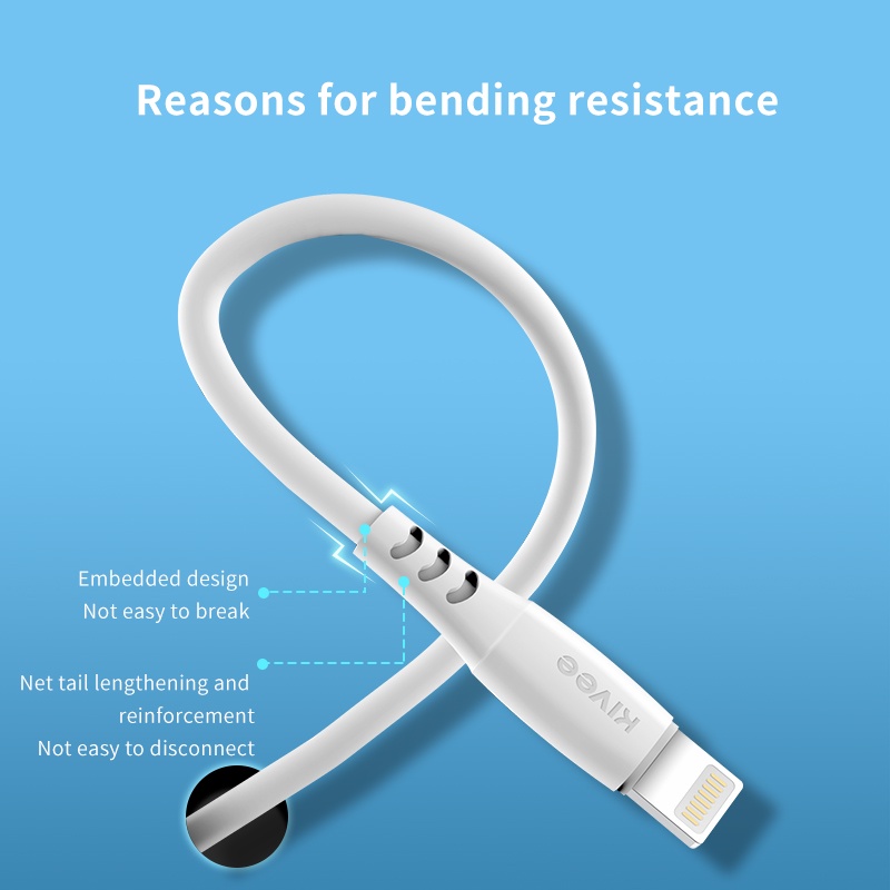 Cáp sạc KIVEE 2.1a Cáp USB to dài 1,2 mét phù hợp với ip