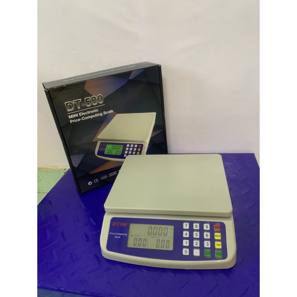 Cân điện tử 30kg - 1g DT-580, có chức năng tính tiền, chính xác, bền, đẹp, cao cấp + cóc sạc.