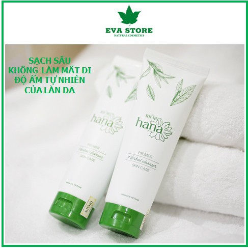 Sữa Rửa Mặt Trà Xanh Giúp Làm Sạch Sâu Trắng Da An Toàn Riori Herbal Cleanser