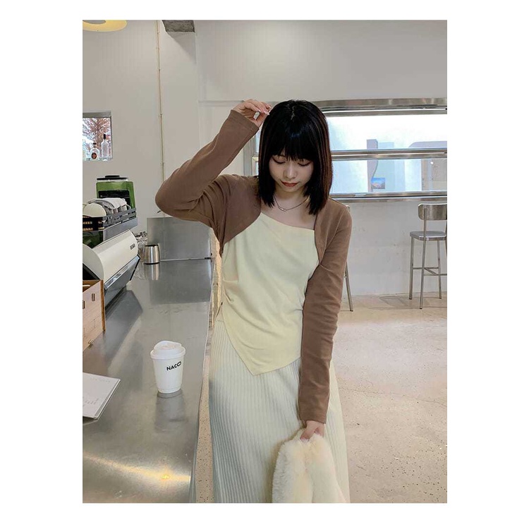 Áo Thun Dài Tay Dáng Rộng Thiết Kế Bất Đối Xứng JL-TX-533