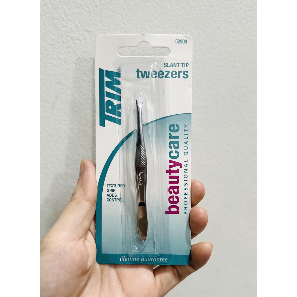 Nhíp nhổ lông mày hiệu TRIM cao cấp - Nhíp đầu xéo - Mã 52900