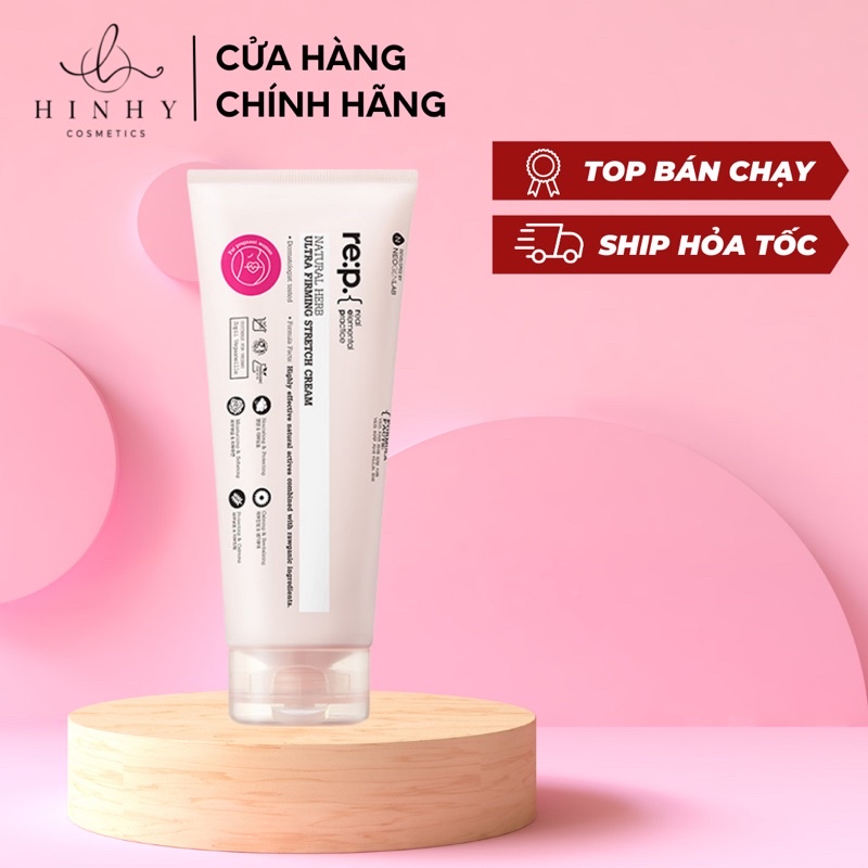 Kem Rạn Da RE:P Giảm Rạn Da Bụng Đùi Săn Chắc Da Làm Mờ Sẹo RE:P NATURAL HERB ULTRA FIRMING STRETCH CREAM