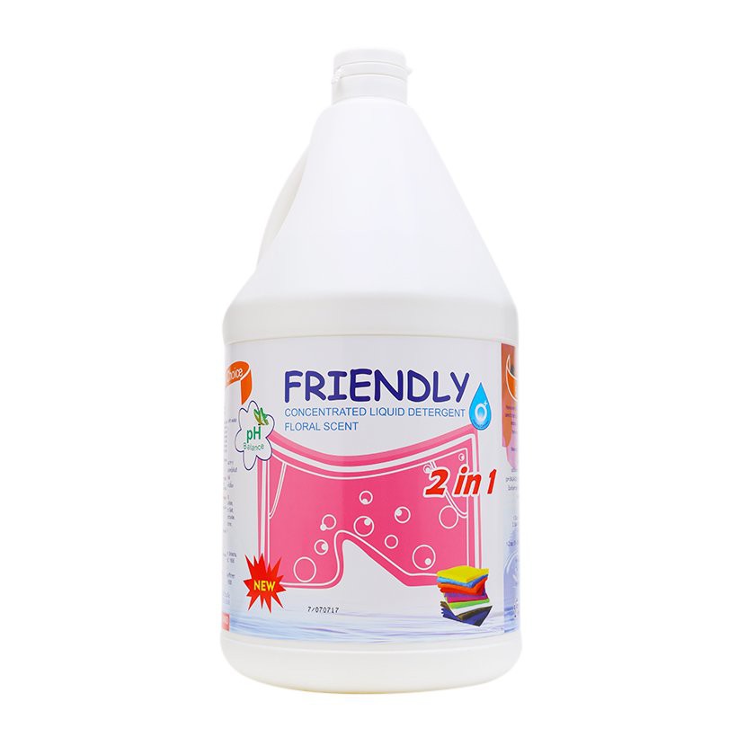 Nước Giặt Xả 2in1 Friendly Can 3500ml Nhập Khẩu Thái Lan
