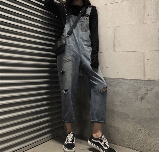 [HÀNG KHÔNG SẴN] Yếm jeans - yếm bò rách | BigBuy360 - bigbuy360.vn