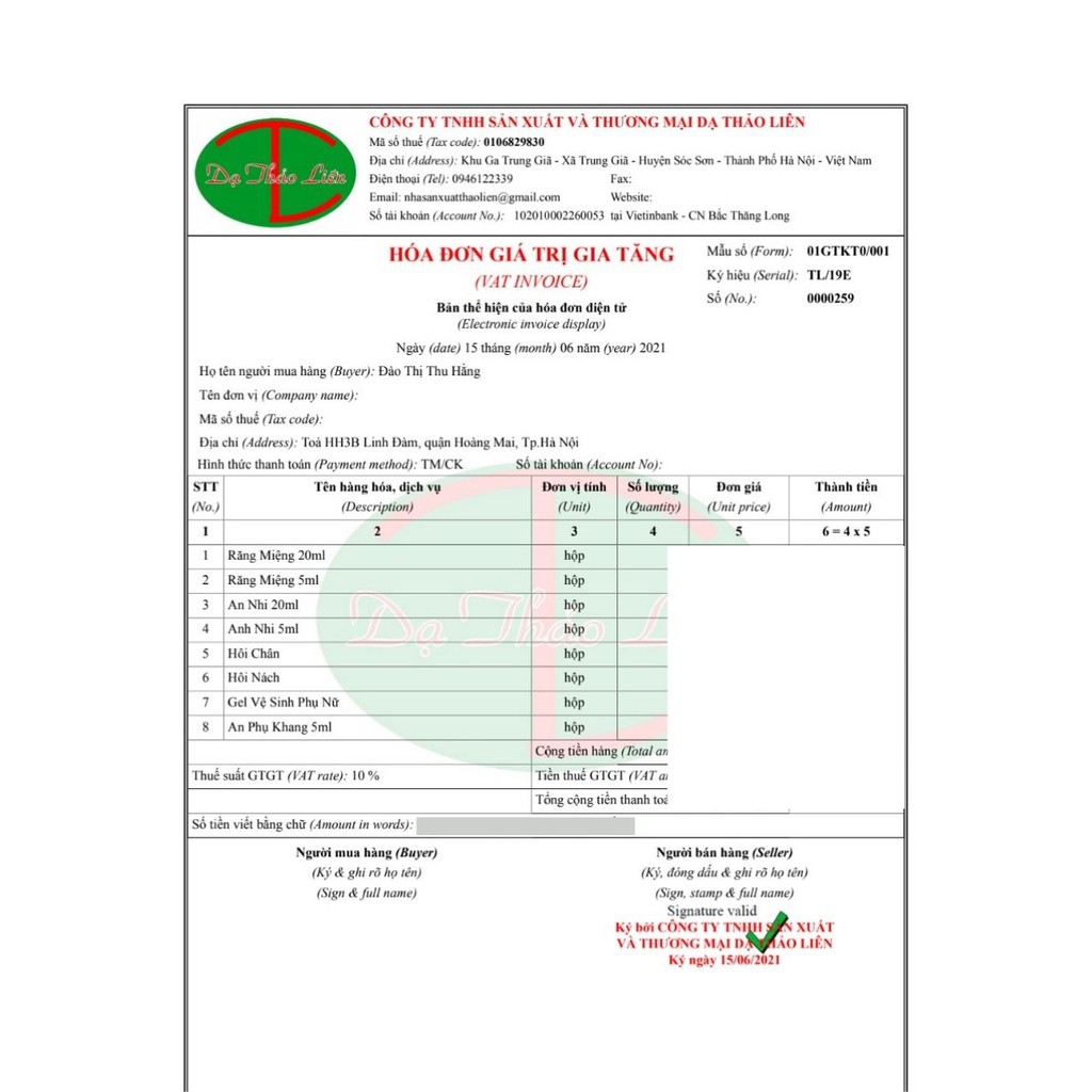 Tinh Dầu Răng Miệng Dạ Thảo Liên Chính hãng - sâu răng, hôi miệng, nhiệt miệng, nấm lưỡi
