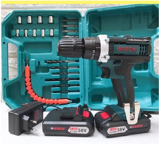 Máy khoan pin BOSCH 66v, Mẫu 2021 kèm 24 chi tiết - bảo hành 1 năm