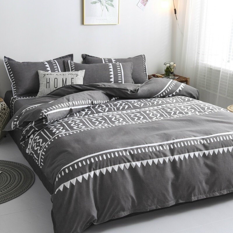 Bộ chăn ga Cottn Poly - Thổ cẩm