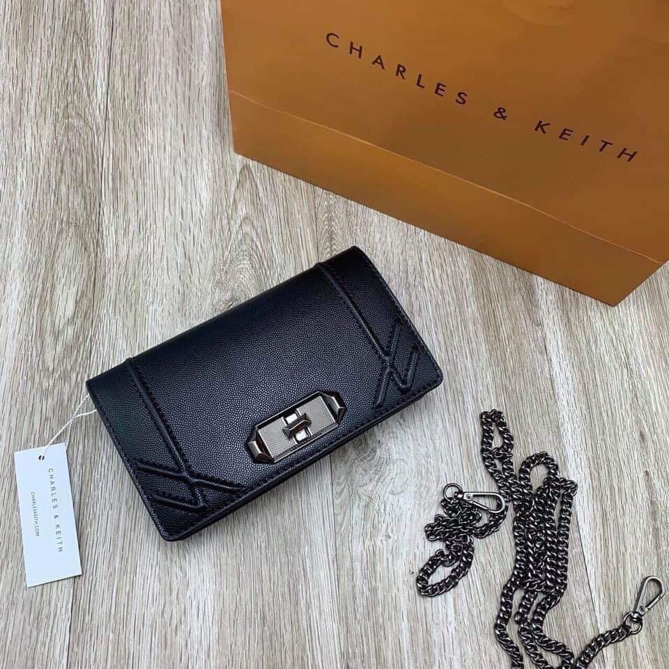Túi chữ CnK gương da sần vỡ hộp loại đẹp nhất