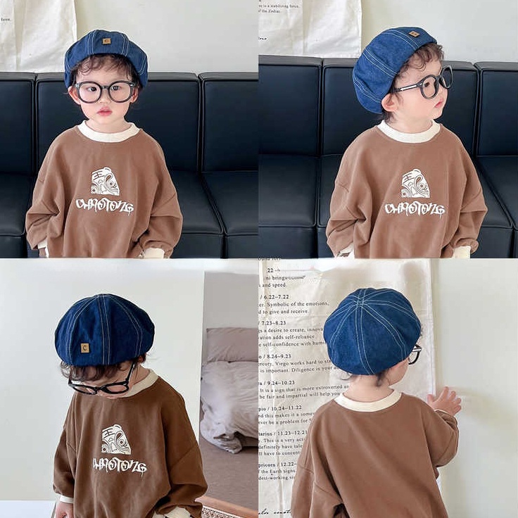 Mũ Beret Màu Sắc Nhã Nhặn Dành Cho Bé